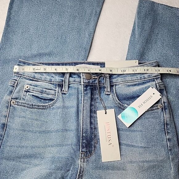 083 NWT Just USA Royalty High Rise Skinny Flare Jean Size 2 - Picture 5 of 8
